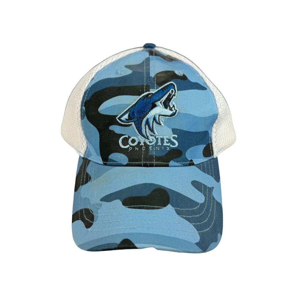 Phoenix Coyotes Blue Camo Strap Back Hat Stadium Giveaway SGA